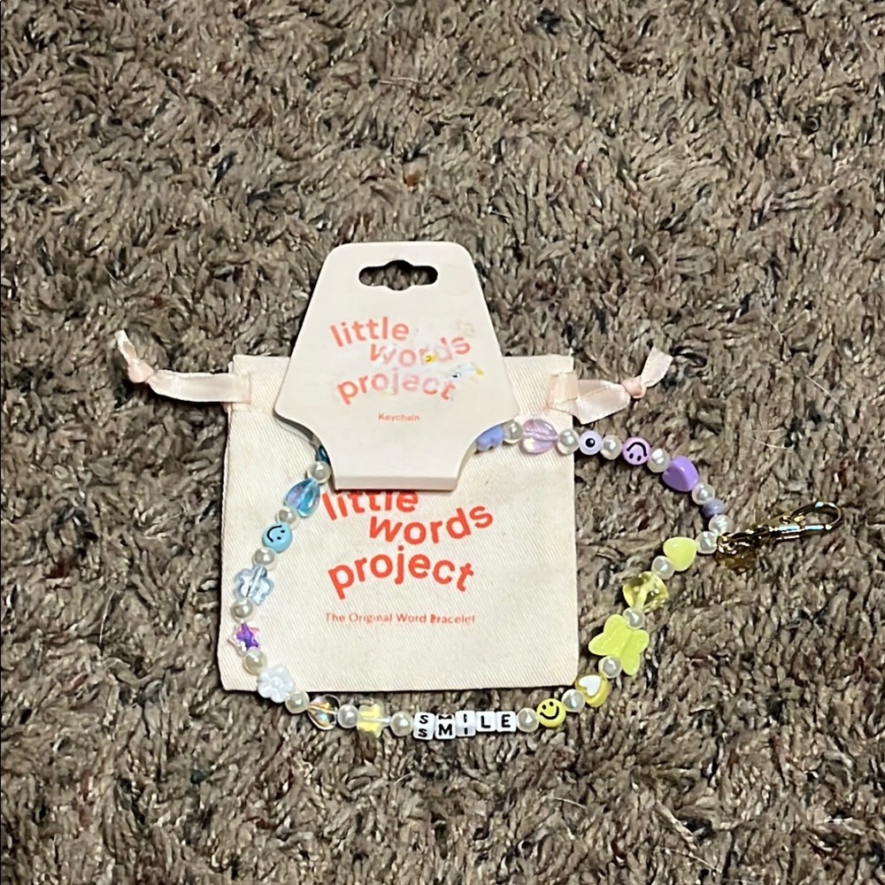 Little words project smile keychain